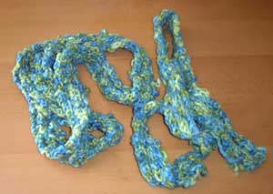 both scarves, entwined